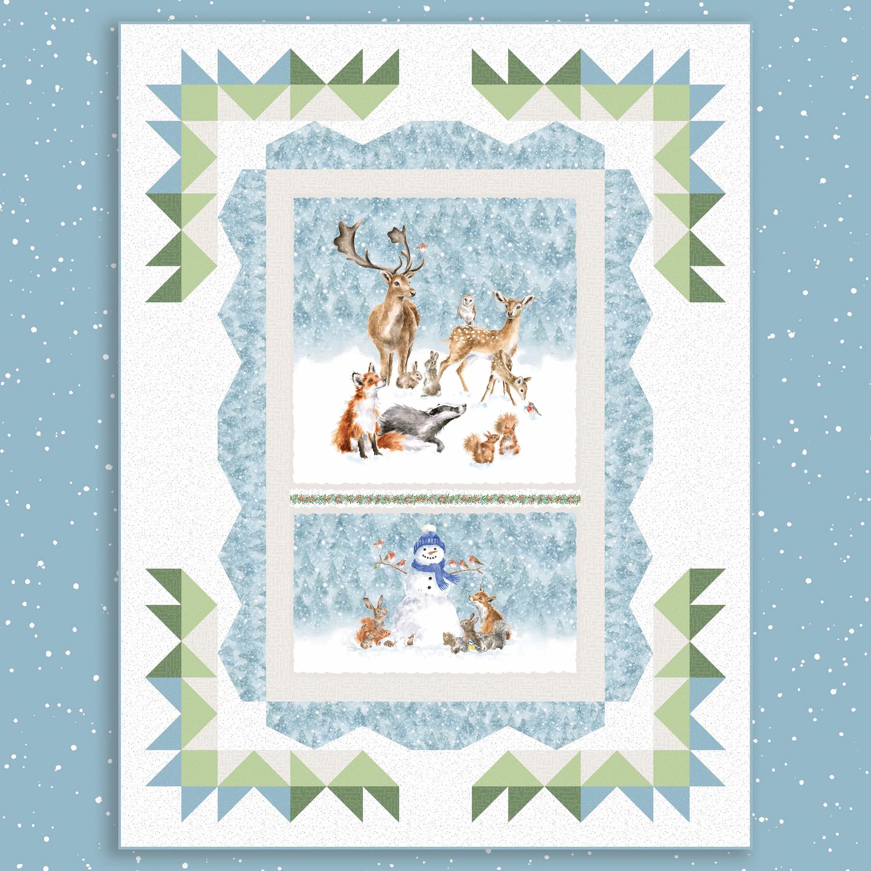 One Snowy Day Free Pattern Image