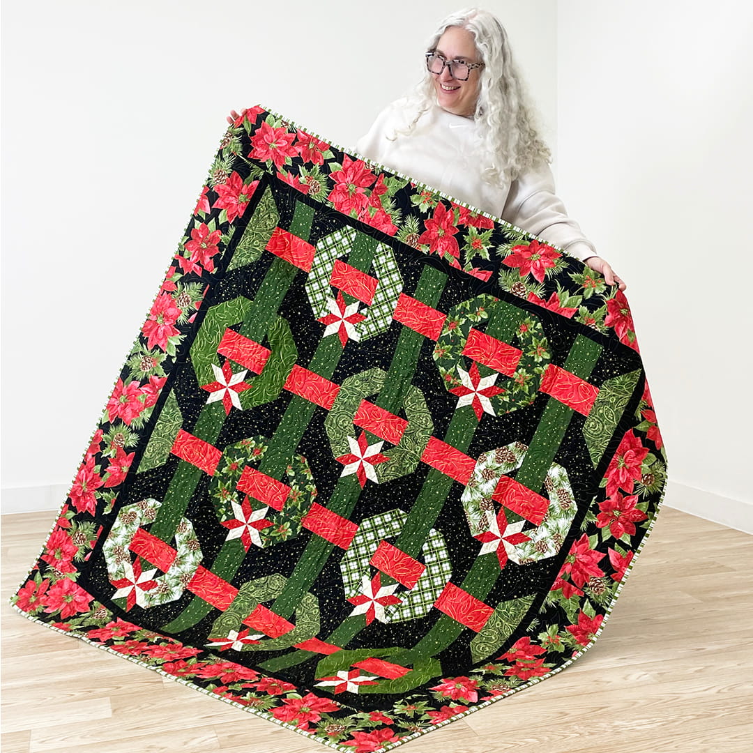 Image of Woven Wreaths Quilt