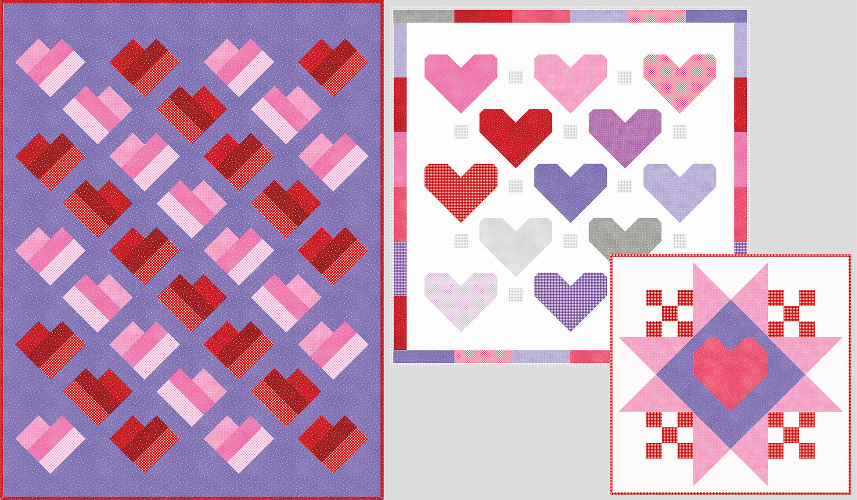 Heart Trio Free Patterns