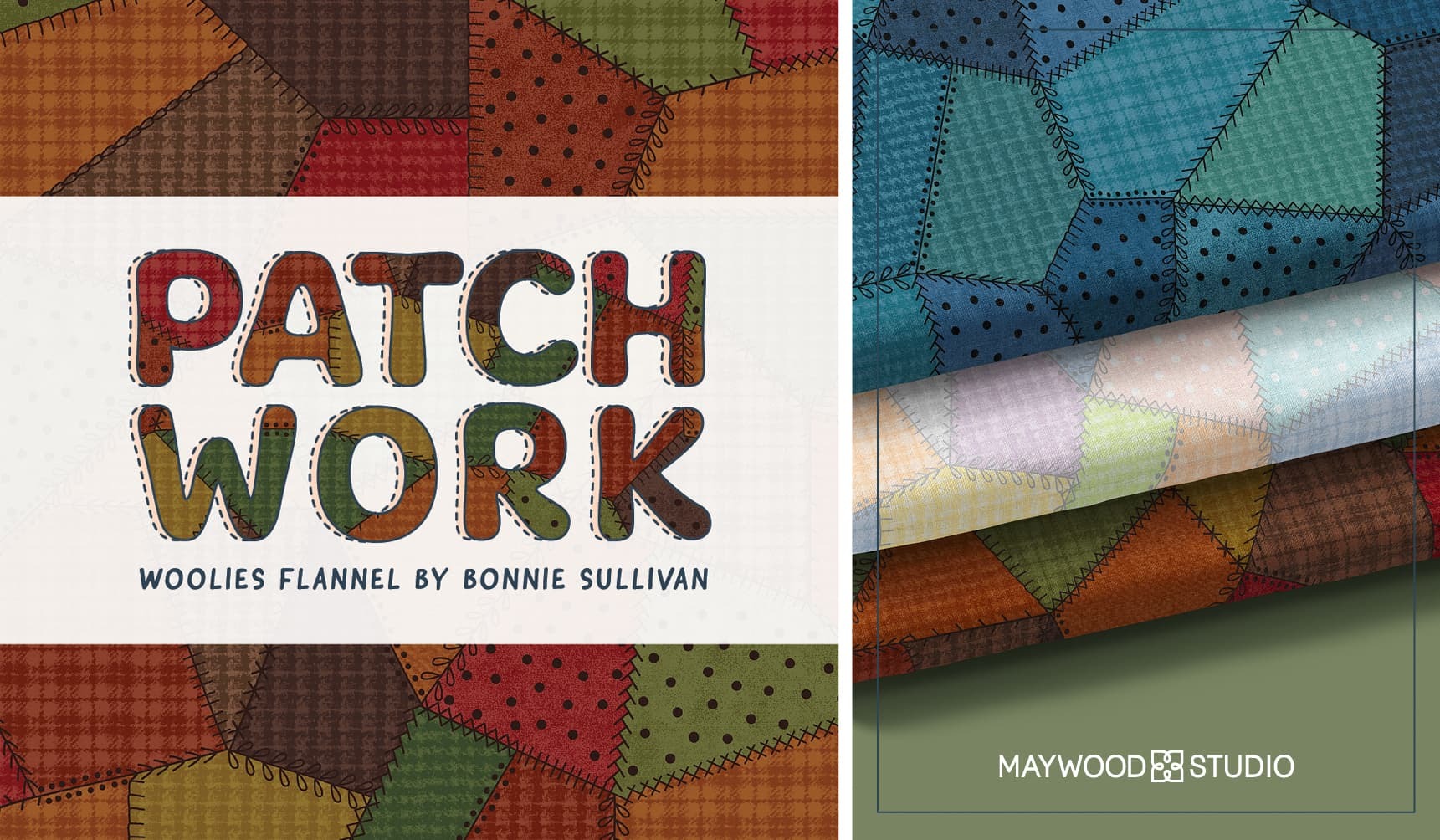 Patchwork Woolies Flannel by Bonnie Sullivan