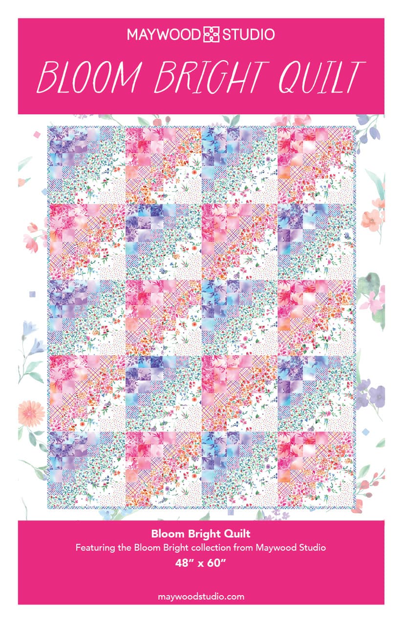 bloom bright quilt pattern cover image