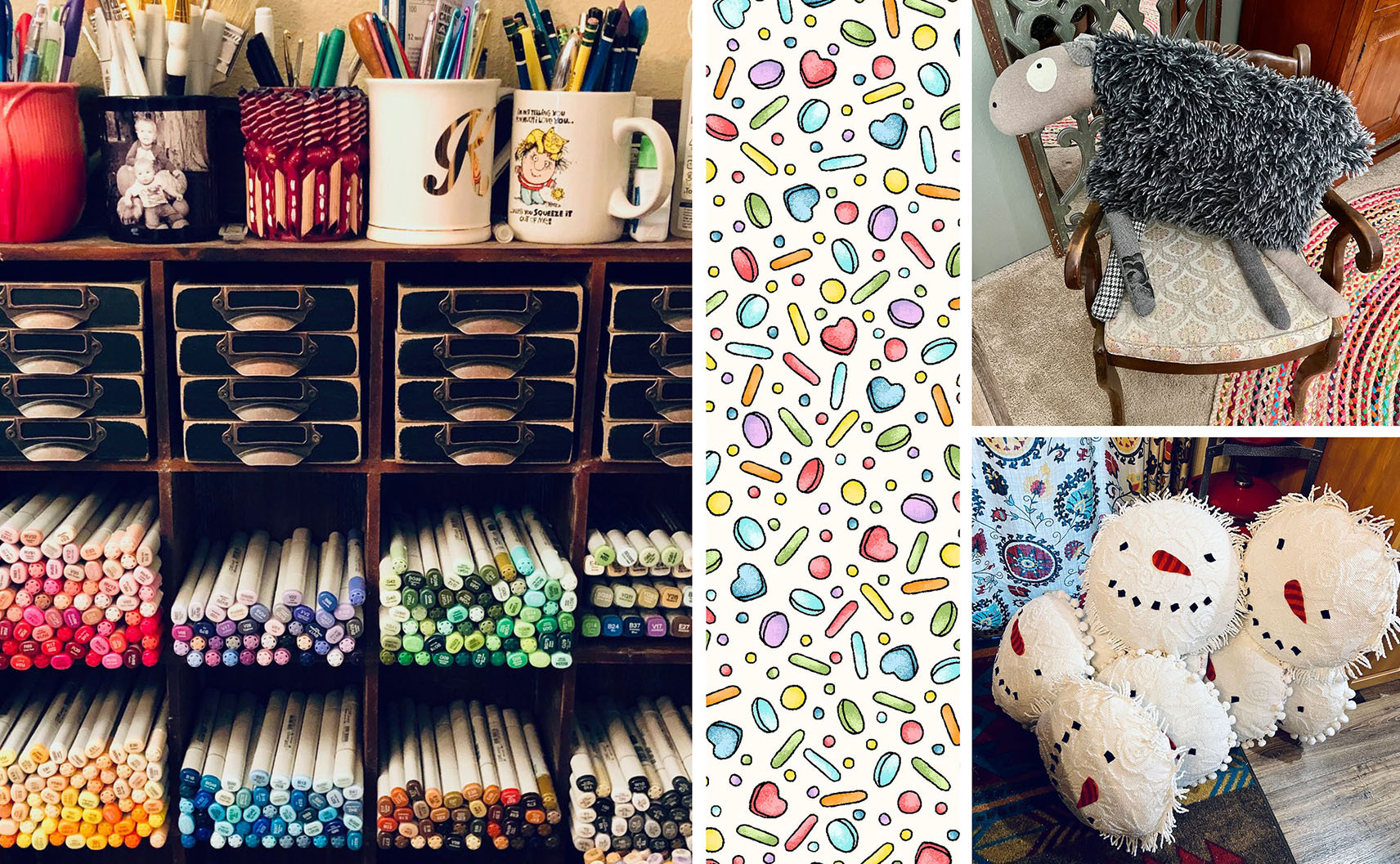 Kris Lammers art supplies and creative creatures