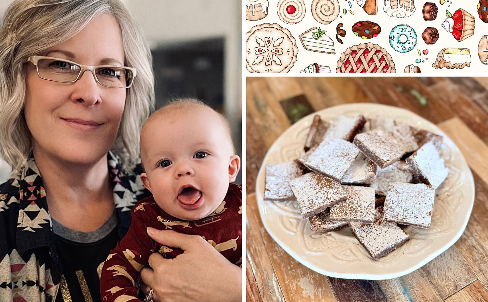 Kris Lammers with grandbaby and gingerbars