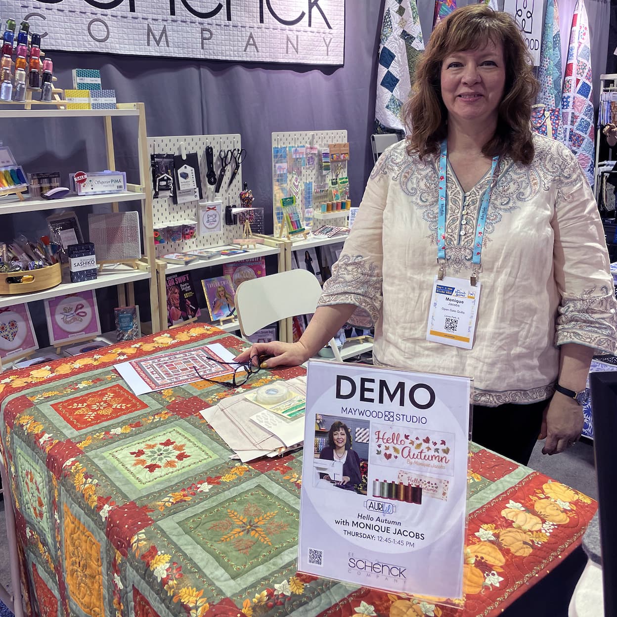 Image of Monique Jacobs in the Maywood Studio booth