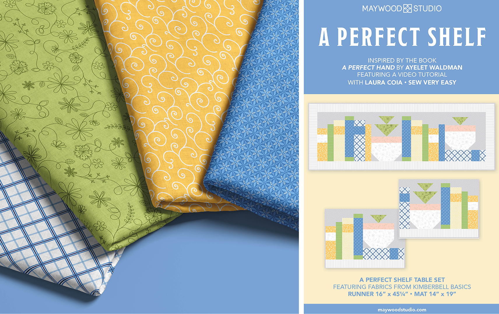 A Perfect Shelf Table Runner made with Kimberbell Basics A Perfect Shelf Table Runner Free Pattern made with Kimberbell Basics