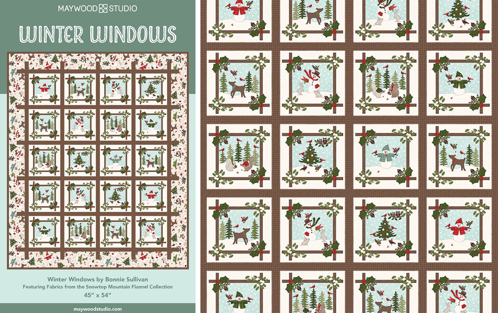 Winter Windows Free Pattern by Bonnie Sullivan