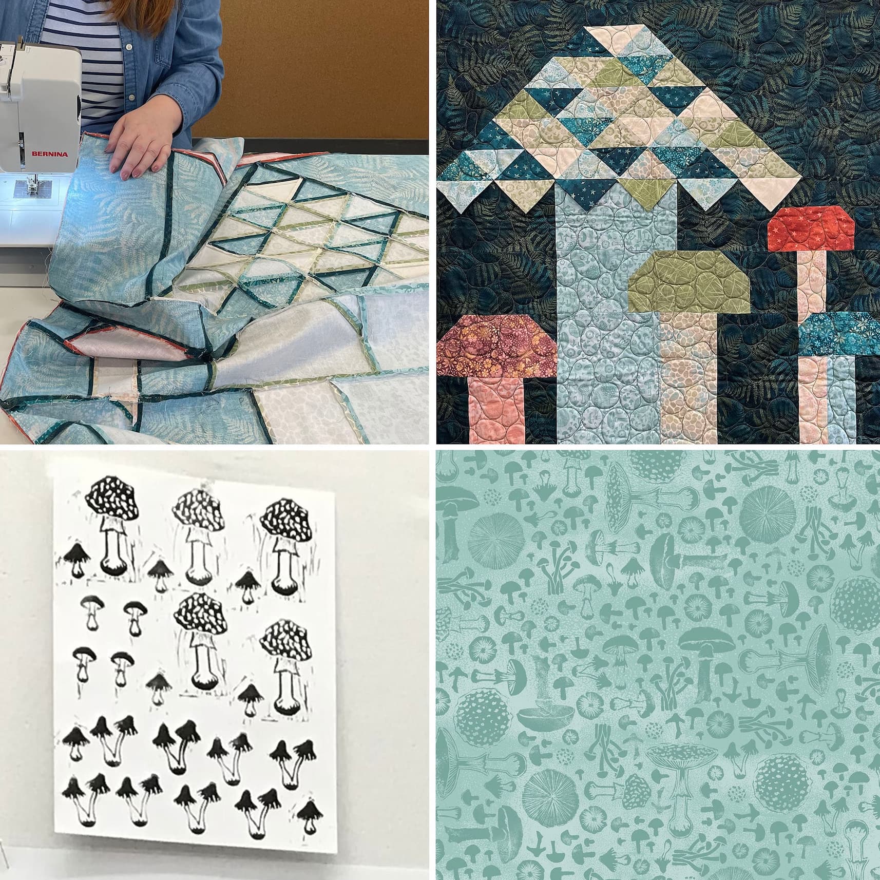 Image of Forest Chatter Workshop and mushroom illustrations